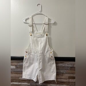 Universal Thread White Denim Overalls Size 2
